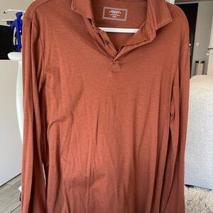 Charles Tyrwhitt Terracotta Long Sleeve Shirt